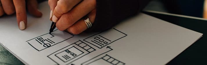 Healthcare professionals using digital interface