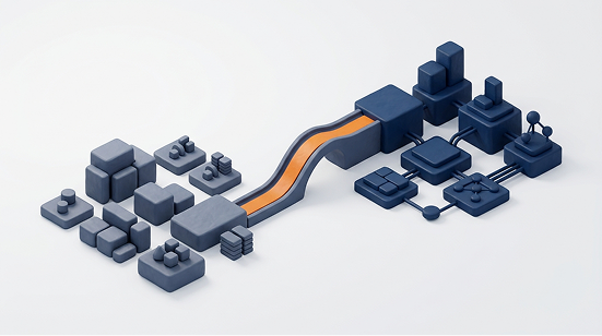 Digital transformation consulting illustration